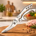 Heavy Duty Stainless Steel Kitchen Scissors | Multi-Functional Chicken Bone Cutting Shears